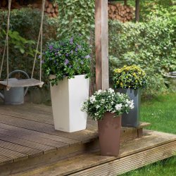 Lechuza Cubico Color krukke til blomster med selvvandingssystem 