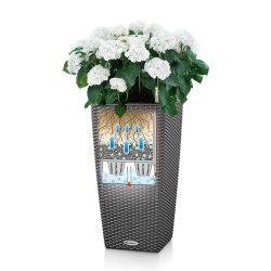 Lechuza Cubico Cottage udend�rs krukke til blomster med selvvandingssystem 