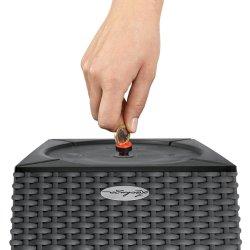 Lechuza Cubico Cottage udend�rs krukke til blomster med selvvandingssystem 