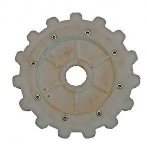 Trkhjul AZA kde 48 mm rundt hul