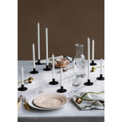 Italienske kirke lys, hvide, 1,3 cm x 13 cm.