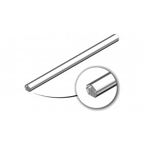 Top profile with 4 tracks. Lgd. 1140 mm