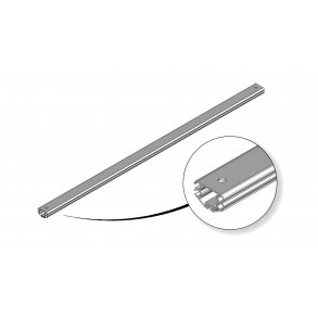 Top profile 32 mm with 4 tracks. Lgd. 1140 mm