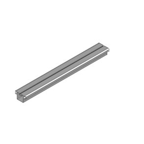 Square profiles with 2 tracks. Lgd. 400 mm