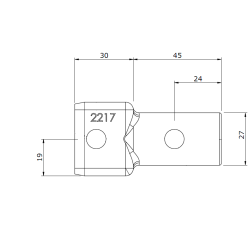 Holder stiffening 20 central post