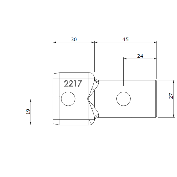 Holder stiffening 20 central post