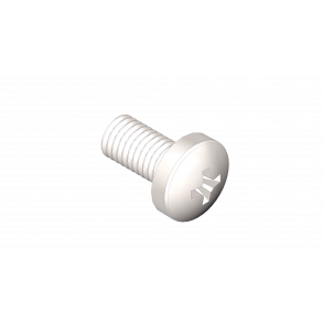 5 x 10 mm maskinskrue panhovedet elgalv.