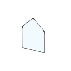 End gable in plastic foil