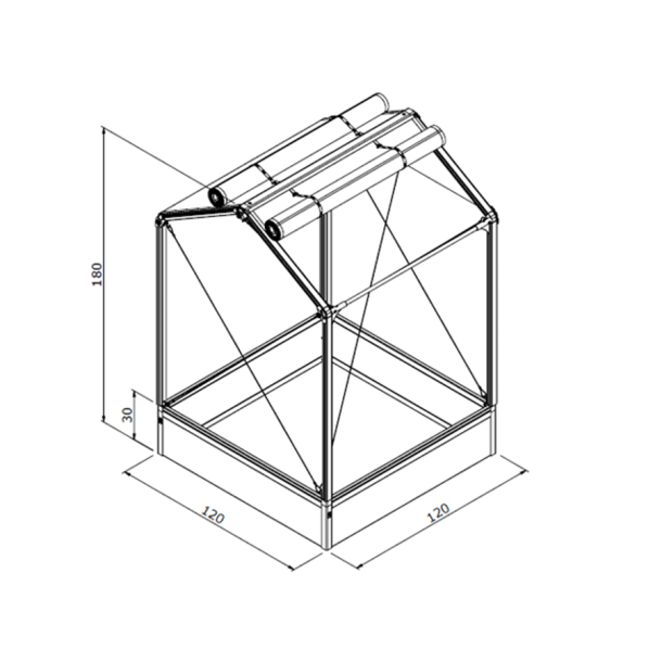 GrowCamp Greenhouse 1,4 m2 HIGH - PVC