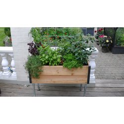 Raised bed in Siberian larch 30x90x44 cm