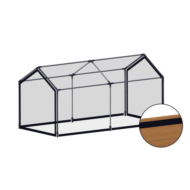 Tunnel top section for Siberian larch raised bed 120x240 cm