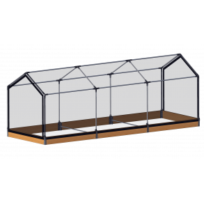 Tunnel Raised bed - Siberian larch 15x120x360 cm