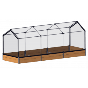 Tunnel Raised bed - Siberian larch 30x120x360 cm