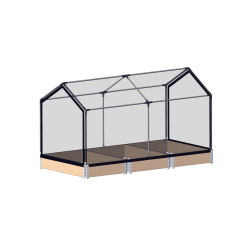 GrowTunnel for pallet frames 3 pcs. 120x240cm (exclusive pallet frames)