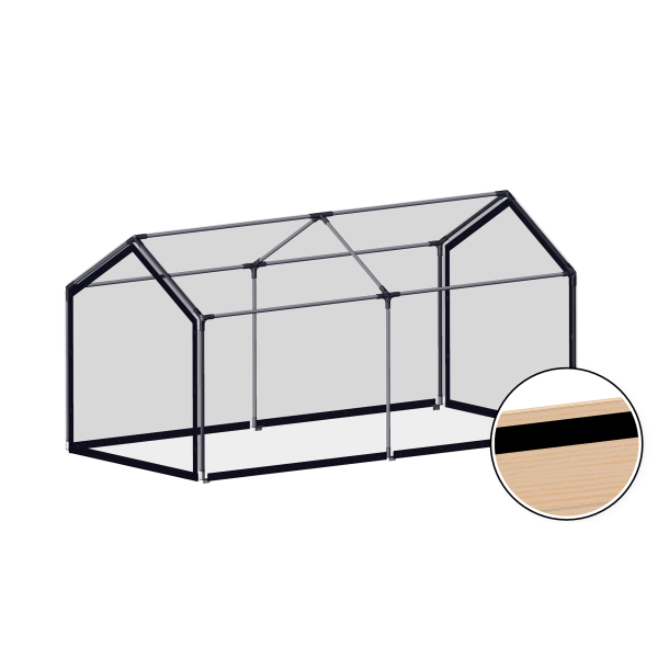 Tunneloverbygning til eget trbed p 120x238 cm. (Bemrk bedet skal bygges 238 cm).