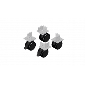 Hjul til hjbed af PVC 90x44 og 44x44 cm