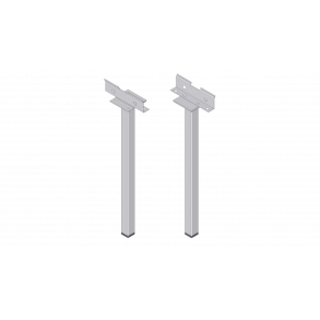 2 ben til forlngermodul til hjbed PVC med bund