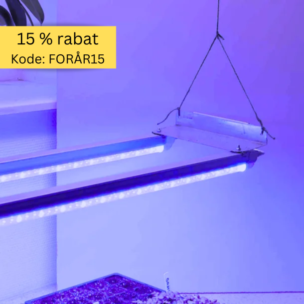 Indendrs Vkstlys med LED - Dobbelt - 60 cm
