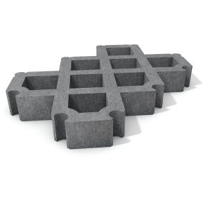 Grsameringsflise L:60xB:40xH:8 cm