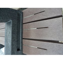 Plastplanke med jernforstrkning 4x12x180 cm