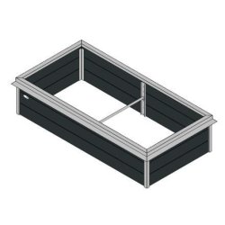 Hjbed Classic Med Augerkant - Anthrazit