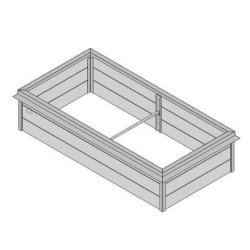 Hjbed Classic Med Augerkant - Gr