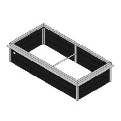 Hjbed Classic Med Augerkant - Svart