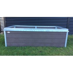 Highbed Struktur Med Augerkant - Brun