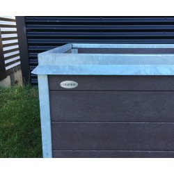 Highbed Struktur Med Augerkant - Brun