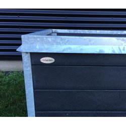 Highbed Struktur Med Augerkant - Svart