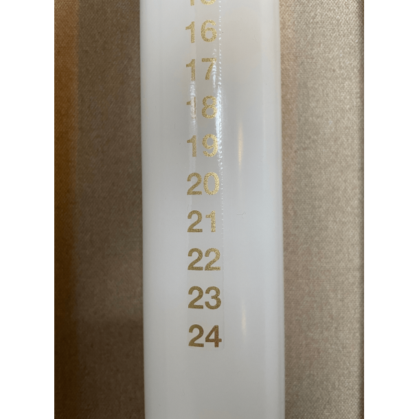 Kalenderlys m/ rde tal