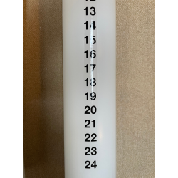 Kalenderljus Med Svarta Nummer