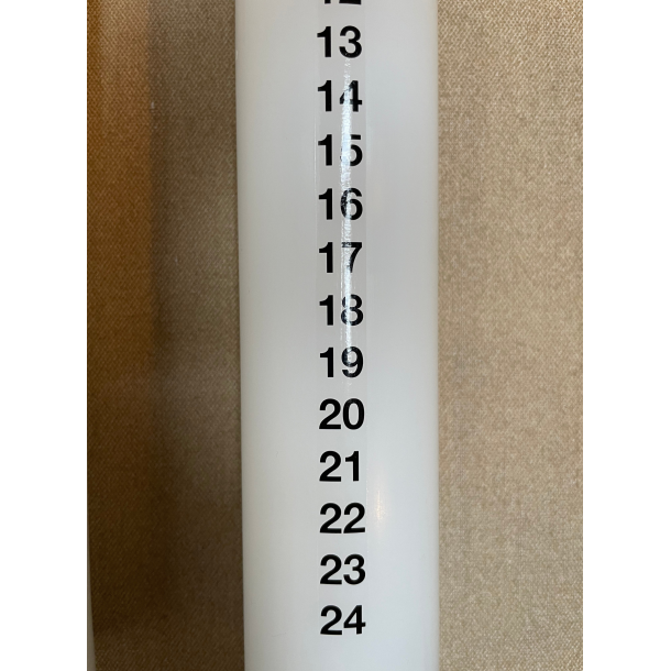 Kalenderljus Med Svarta Nummer