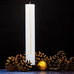 Kalenderlys m/ rde tal