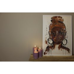 Ljus Lila Led-Blockljus 7,5X12,5 Cm - 2. sortering