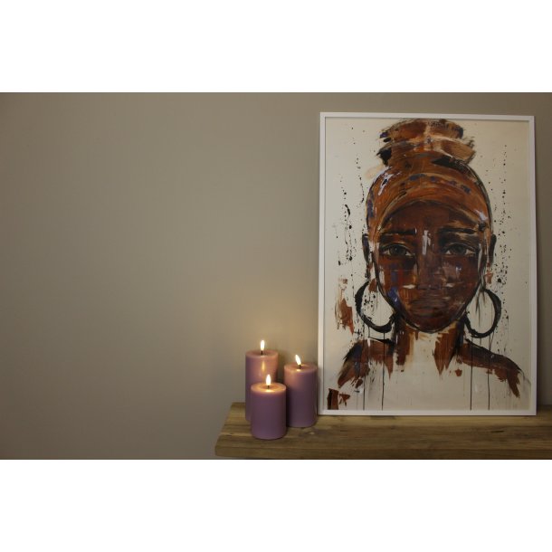 Ljus Lila Led-Blockljus 7,5X12,5 Cm - 2. sortering