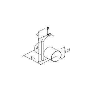 Gylleskydespjld Dn 200 V2A