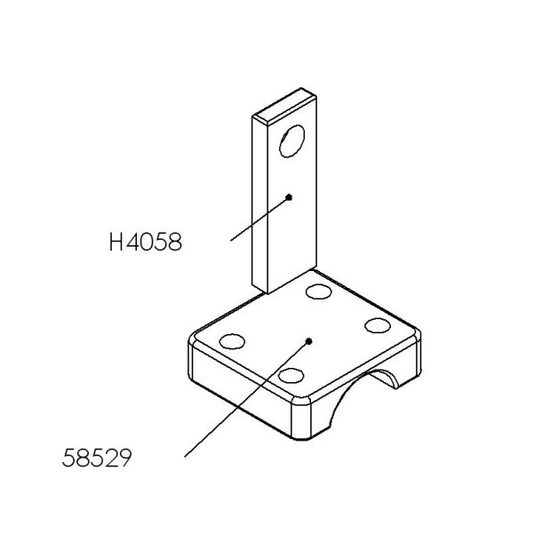 Holder Centralopl. Luftcyl. de-/Hv. 08