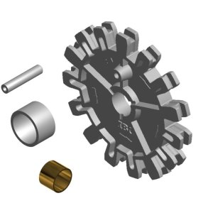 Tr�khjul Wire Ibo 38/50 Mm Med 30 Mm Aksel