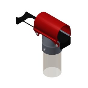 Fodernedl�b 60 Mm Med Fast T-Stykke For R�rautomat