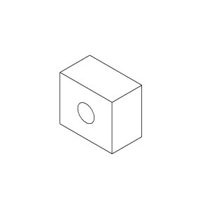 Afstaldsklods/Krybbe Beslag 300 Mm Forv.