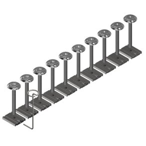10 Stk Pboltningsbeslag Lille Til Stbejernsriste