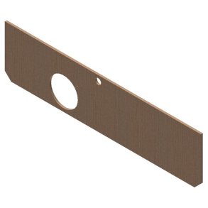 Plade 12 Mm 123,5 X 30 Cm M/Hul