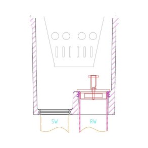 Adskillelse Skakt Nw300 2Xdn 160 1 X Spand