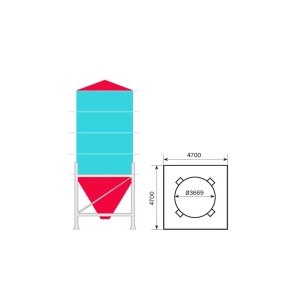 Acf364M Stl Silo Mekanisk Med Stige