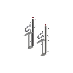 Lav Stolper Med Gitter S�t Til Forstykke Ved Dobbelt Klimahule, Inkl.Bolte