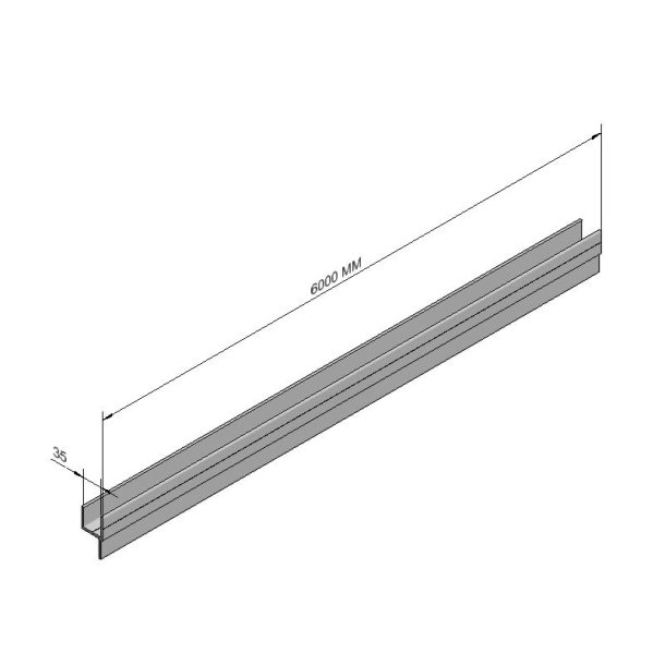 Y-Profil Plast 6 Meter