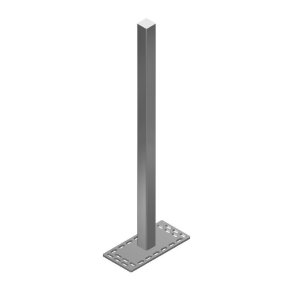 Rustfri Stolpe Til 50 Mm Panel H1000