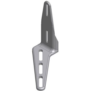 Fodplade Hjre For Plast Galvaniseret