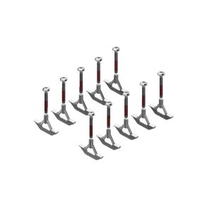 10 Stk. T-Bolt Til 80-100 Mm Beton Spalter Rustfri